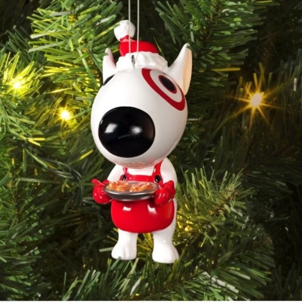 New 2025 4.5-Inch Christmas Target Bullseye Dog Ornament from Wondershop